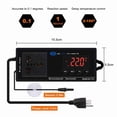 thumbnail image 3 of Controlled Digital Display Thermostat Intelligent High Accuracy Reptile Temperature Controller for Greenhouse Incubator Fridge Black, 3 of 7