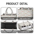thumbnail image 4 of Large Capacity Tote Bag,Colorful Mushroom Floral White Pattern Handbag Fashion Luxury Tote Bag,15.7"x13"x 5.1" Inches,Laptop Compatible, 4 of 6