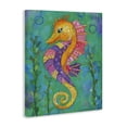 thumbnail image 3 of Stupell Industries Seahorse with Patterned Scales Canvas Wall Art design by Lisa Morales, 48 x 36, 3 of 7