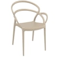 thumbnail image 1 of Compamia Mila Fauteuil de Salle à Manger avec Accoudoirs, Taupe, 1 of 10