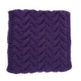 thumbnail image 3 of Sonducket Bufanda de punto cálida para invierno, gorro, guantes y orejeras, conjunto para hombres y mujeres, gorro elástico suave, bufanda, manoplas y Sombreros Morado oscuro Sonducket AP009485-07B, 3 of 6