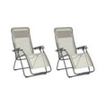 thumbnail image 1 of Lafuma Futura Zero Gravity Outdoor Steel Lawn Recliner Chair, Seigle (2 Pack), 1 of 3