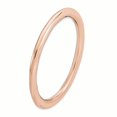thumbnail image 3 of 925 Sterling Silver Pink Plated Stackable Ring Smooth, 3 of 8