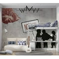 thumbnail image 6 of Tiptophomedecor Street Art Wallpaper Wall Mural - No Ball Playing, 6 of 8