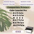 thumbnail image 4 of W2022X / 414X Jaune avec Puce Compatible Rendement Élevé de W2022A pour HP Color LaserJet Pro M454dn M454dw M479dw M479fdn M479fdw, 4 of 6