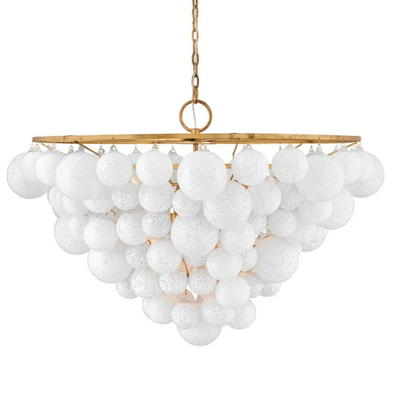 Fredrick Ramond Fr41568 Marabel 10 Light 48" Wide Ring Chandelier - Brass