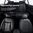 thumbnail image 4 of Car Seat Covers，Front and Rear, Fits Lincoln Mks 2010, Black 5 Pieces, 4 of 10