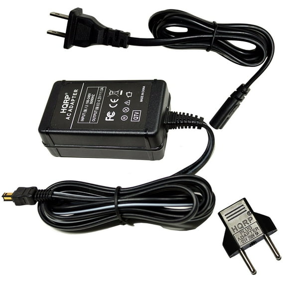 HQRP AC Adapter / Power Supply compatible with SONY DSC-V3 DSC-W120 DSC-W120/B DSC-W120/P DSC-W130 DSC-W130/B Digital Still Camera