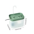 thumbnail image 3 of Automatic Circulating Water Bird Shower Bath Box with Filter Screen, Transparent Observation Window, Shallow Safe Tub for Small Birds and Parrots, Green and White, 3 of 6