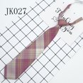 thumbnail image 1 of Plaid Uniform School Uniform College Style Lazy Tie Small Tie, 1 of 6