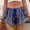 🔥 Blue, variant on USSUMA Gifts Womens Colorful Striped Knitted Hollow‑Out Beach Cover‑Up Shorts Strappy Tie Detail Lightweight Breathable Pull‑On for Poolside Swimwear Cover Up and Vacation Wear, Beach, Cover‑Up