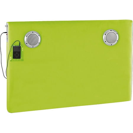 your zone loft collection speaker headboard, green glaze, full