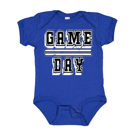 

Inktastic Thanksgiving Game Day Distressed in White Gift Baby Boy or Baby Girl Bodysuit