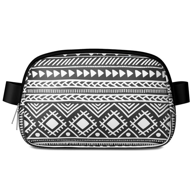 Sac Ceinture Ajustable Esthétique – Sac Banane Imperméable pour Femmes, Hommes, Jogging, Randonnée (Design Minimaliste Nordique)