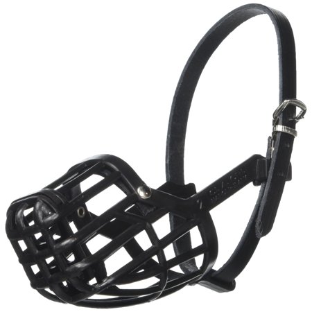 UPC: 0024764999257 | OmniPet Leather Brothers Italian Basket Dog Muzzle Black Size 2