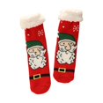 thumbnail image 2 of Green Womens Fuzzy Christmas Socks Christmas Socks Acrylic Yarn Bulk for Unisex Adults Family Gifts Exchage Christmas Stocking Stuffers One Size, 2 of 5