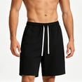 thumbnail image 3 of Maean Mens Big and Tall Shorts High Waist Causal Dressy Short Trousers Stretch Shorts with Pockets M-5XL, 3 of 6