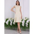 thumbnail image 2 of DARING DIVA A-Line Midi Round Neck Dress 2XL Yellow, 2 of 5