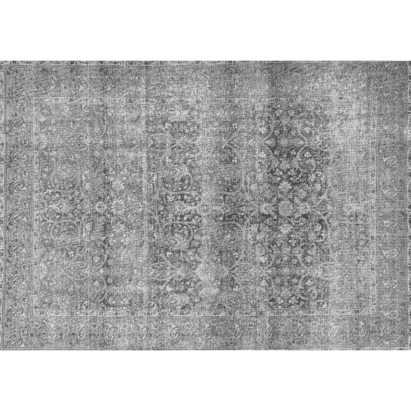 Ahgly Company Indoor Rectangle Persian Gray Traditional Area Rugs, 5' x 7'