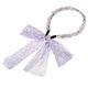 thumbnail image 4 of Ofertas Únicas 1 Pc Diadema de Tela Retro de Satén con Nudos Cruzados para Mujeres 6.50"x5.71" Púrpura Claro, 4 of 4