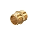 thumbnail image 4 of Brass Pipe Fitting Hex Nipple, 3/8" x 3/8" G Male Pipe Brass Fitting 4pcs, 4 of 5