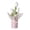 White, variant on Black Black Artificial Tulips Potted Plants For Home Decor Living Room Dining Table Hotels Window Ornaments