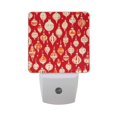 thumbnail image 6 of Yayeee LED Plug in Night Light for The Home with Auto Dusk to Dawn Light Sensors, 2 Pack, Orange Christmas Ornaments Pattern, 6 of 6