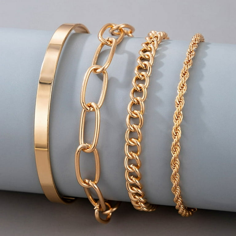 Ladies chunky bracelets best sale