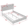 thumbnail image 5 of Juiluna Full Size Bed Frame With Headboard USB Ports Bed Frame With Wood Slats Support No Box Spring Needed Easy Assembly, 5 of 8
