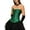 Black & Green, variant on Corset Tops for Women, Bustier Shapewear , Lace Waist Push Up Bodysuit Black M