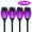 Purple Solar Torch Light, variant on AGCAN 4 Pack Solar Lights Outdoor, Firefly Garden Lights, IP55 Waterproof Outdoor Solar Lights - Swaying Lights for Yard Patio Pathway Lawn Decoration, Warm White