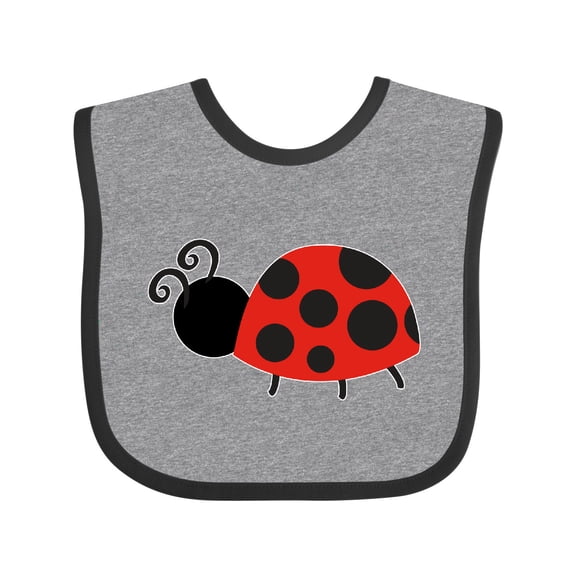 Inktastic Ladybug Girls Baby Bib