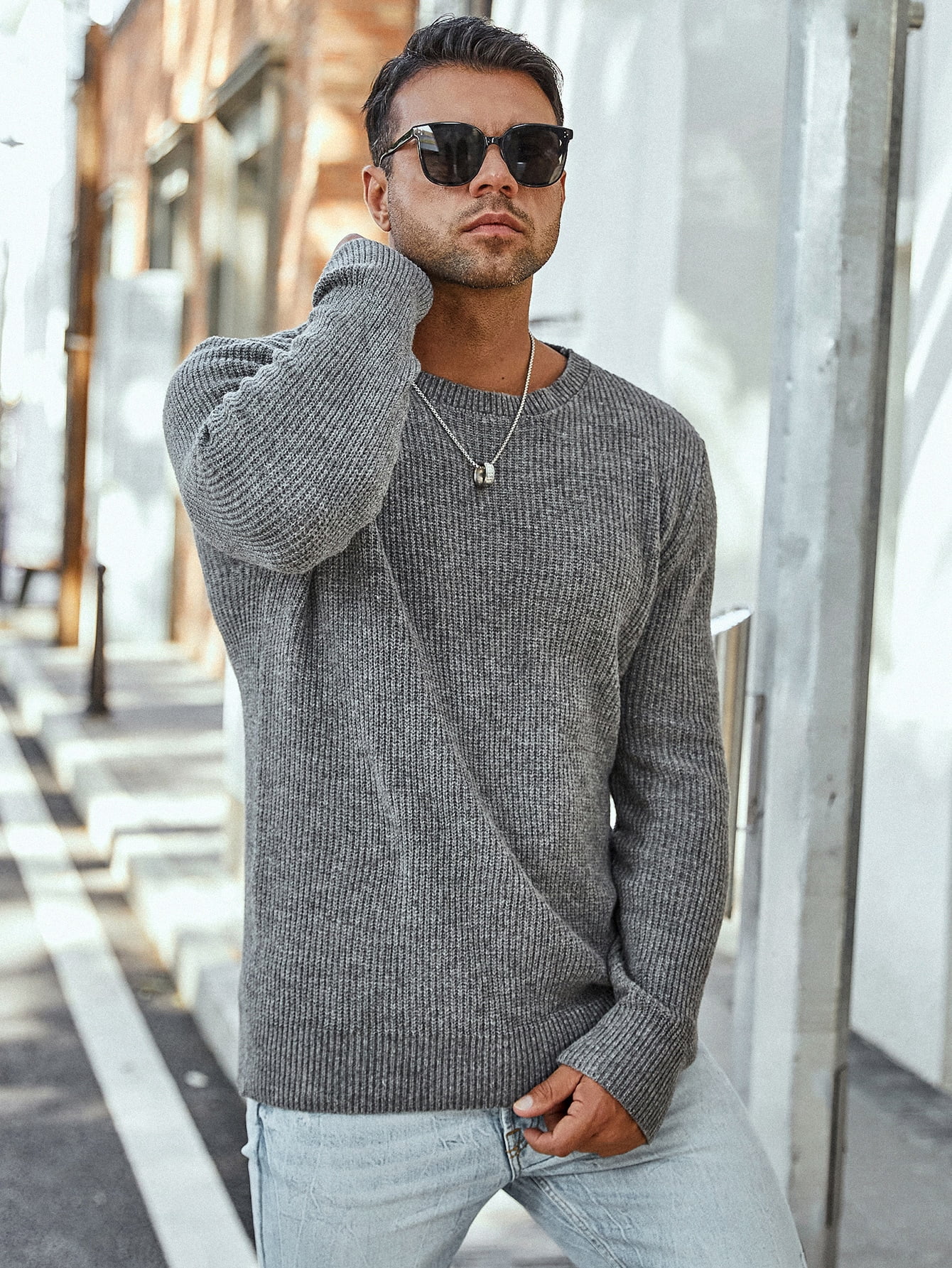 Marled Knit Sweater 3XL 