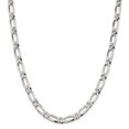 thumbnail image 1 of Sterling Silver 7.25mm Elongated 1+1 Open Link Chain 20 Inch "Chains, 1 of 1