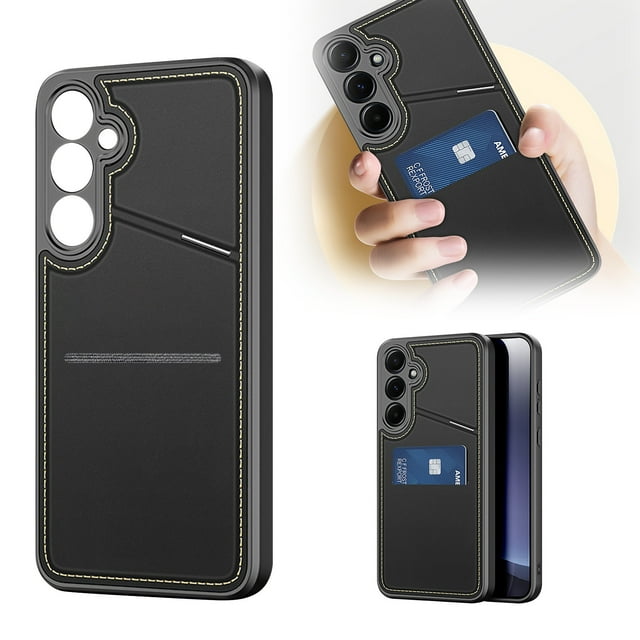 Functional Phone Case, With Card Holder & Kickstand, Slim Fit, Durable Drop/Scratch Protection, Universal Compatibility
