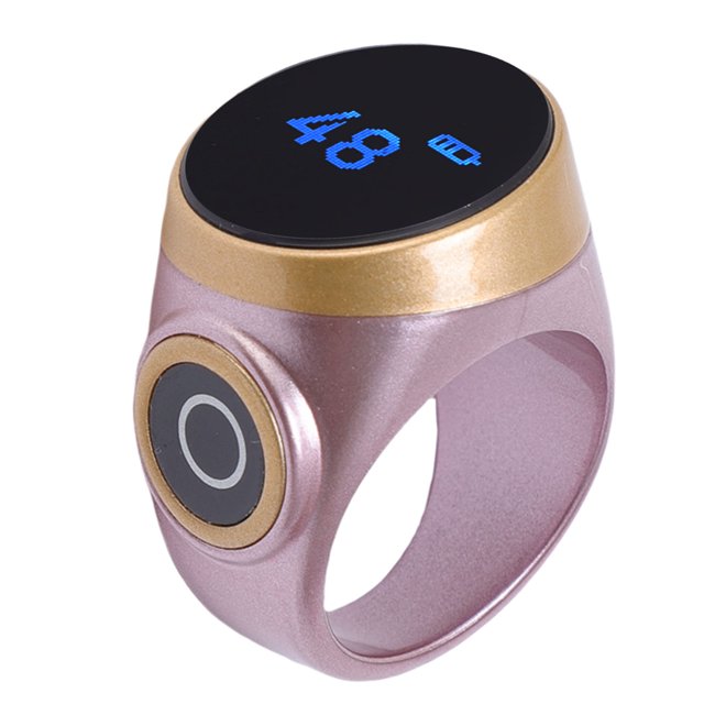 Smart Ring Counter, Finger Smart Ring Counter Digital Accurate Counting for Work Black,Green,Rose Gold,Purple,Red