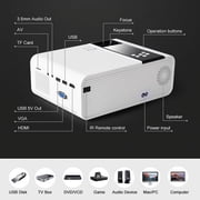 VicTsing Support HD 1080P Mini Projector 2800LM LED Android Projector Video Home Cinema 3D HDMI Movie Game Projector Home Theater