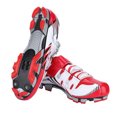 thumbnail image 2 of Men's Adult Red Mountain Bike Shoes, Size 41, SPD System for Anti-Slip Grip, Breathable Cycling footwear, 2 of 8