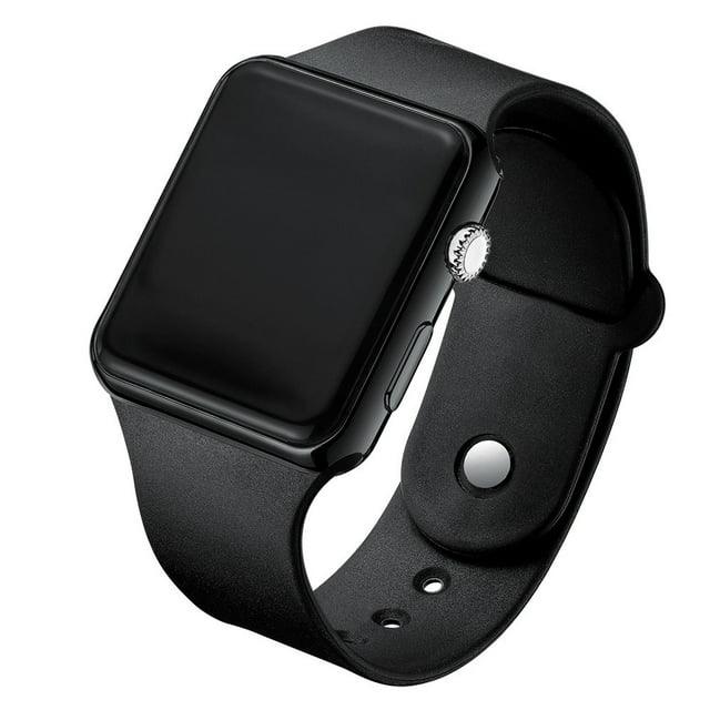 Reloj digital LED cuadrado de moda para estudiantes adultos, resistente al agua, luminoso, con revestimiento, gafas de sol, reloj electrónico deportivo