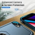 thumbnail image 6 of iPhone SE 2022 Case/iPhone SE 2020 Case/iPhone 8 Case/iPhone 7 Case with Ring Stand, Dteck Heavy Duty Full Body Shockproof Case Support Car Mount Hybrid Bumper Silicone Hard Back Cover,Blue, 6 of 8