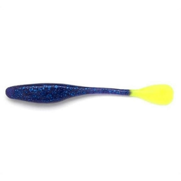 Gambler F60210 Purple Chartreuse Soft Plastic 6" Fishing Swimbait Lure