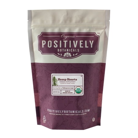 Positively Botanicals Organic Hemp Hearts - Loose Leaf Botanical, 1 lb bag
