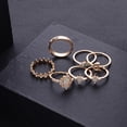 thumbnail image 5 of 13pcs/set Bohemian Style Rings Golden Color Rhinestones Star Moon Alloy Rings Wedding Party Jewelry, 5 of 5