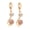 Gold, variant on New Women's 0.8cm Long 0.75cm Wide Silver Heart Sapphire Earring Great Valentine's Day Gifts