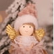 thumbnail image 3 of Christmas Angel Hanging Ornaments, Tree Decorations With Bells, Plush Crafts Elves Pendants for Xmas Home Party（green）, 3 of 5
