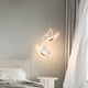 thumbnail image 2 of Lámpara colgante con forma de mariposa dorada, 35 cm, LED, acrílico, para dormitorio, 2 of 7