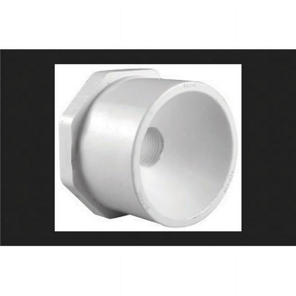 4 x 2 in. PVC Pipe Reducing Bushing, Schedule 40 - White