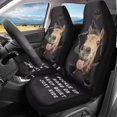 thumbnail image 2 of HUISEFOR Funny Horse Front Seat Covers Soft Comfortable Car Front Seat Covers 2 Pieces Breathable Non Slip Cars Accessories Easy to Installation Universal for Cars SUV, 2 of 7