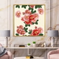 thumbnail image 2 of Designart 'Ancient Red Roses' Traditional Framed Canvas Wall Art Print, 2 of 5
