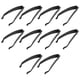 thumbnail image 2 of 10 pinzas para el pelo negras con forma de plátano, elegantes, seguras y flexibles, para accesorios para el cabello, 2 of 10